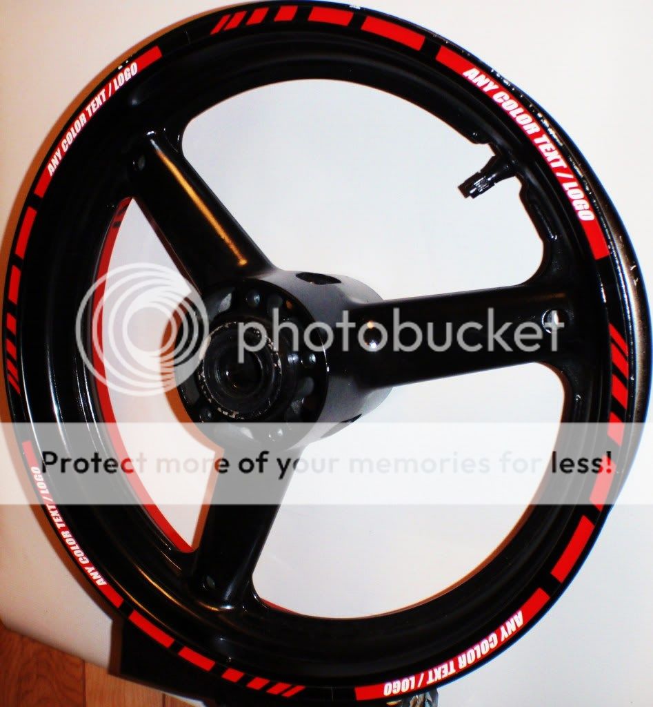 Motorcycle RIM Stripe Wheel Decal Tape Sticker GSXR 600 750 1000